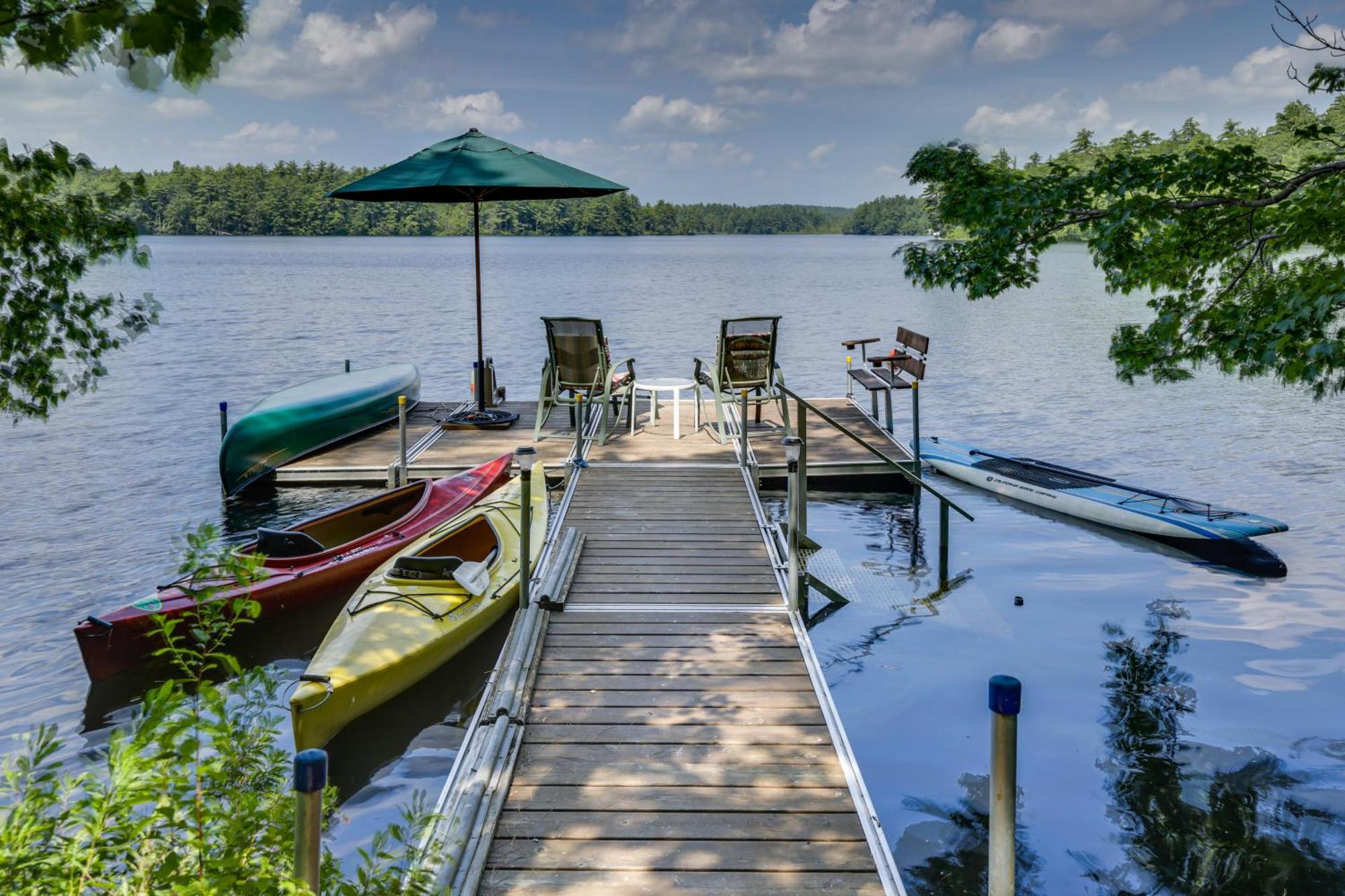 Maine Cottage With Dock And Kayaks, Near Augusta! Buitenkant foto